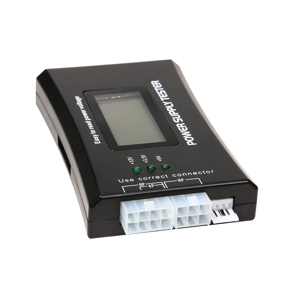PC Computer LCD 20/24 Pin 4 PSU ATX BTX ITX SATA HDD Digital Power Supply Tester