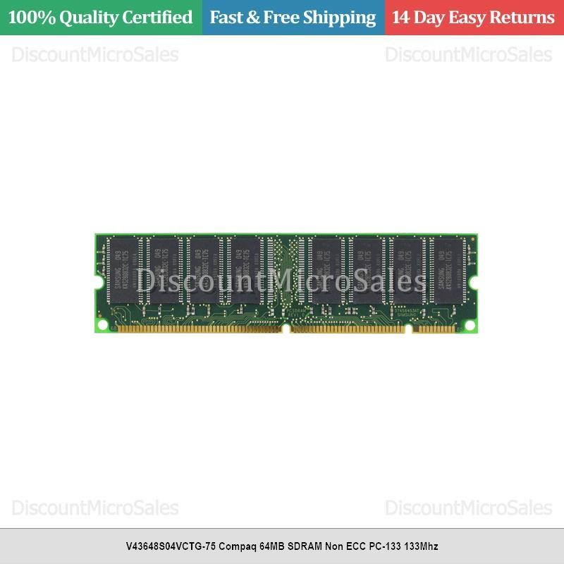 V43648S04VCTG-75 Compaq 64MB SDRAM Non ECC PC-133 133Mhz