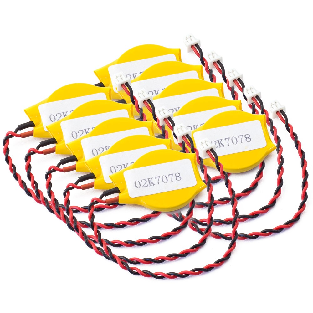 10-pk of Lenovo ThinkPad 02k7078 Back Up Batteries for R50 R51 R52 R60 R61 T410
