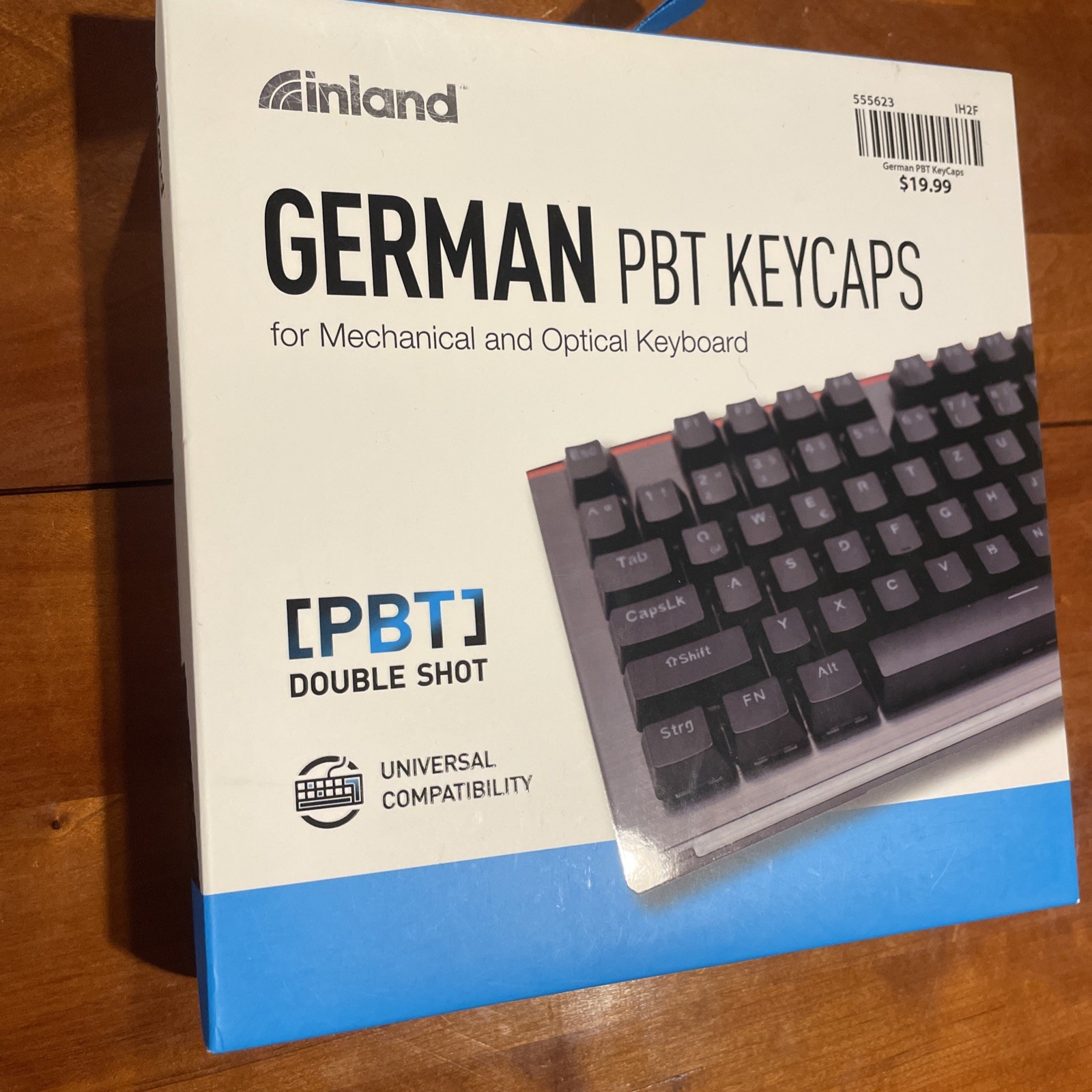 Inland German PBT Keycaps for Mechanical and Optical Keyboard NEW, Black