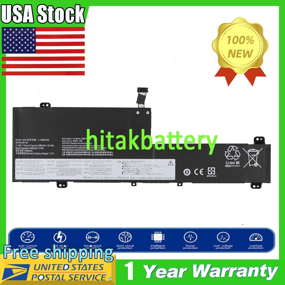 L19L3PD6 Battery For Lenovo IdeaPad Flex 5-15IIL05 Series - Type 81X3 SB10X49076