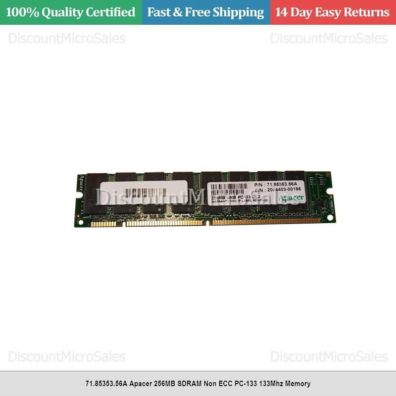 71.85353.56A Apacer 256MB SDRAM Non ECC PC-133 133Mhz Memory