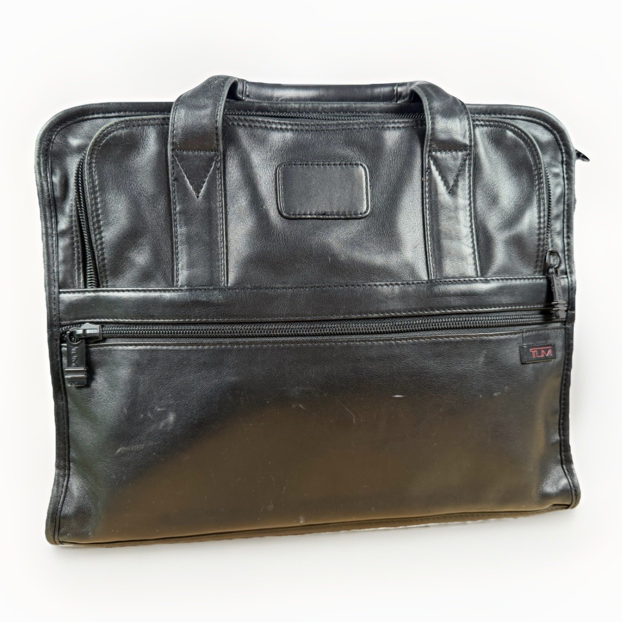 TUMI 9660D3 Leather Computer Brief 15” Lightweight Nappa – No Strap