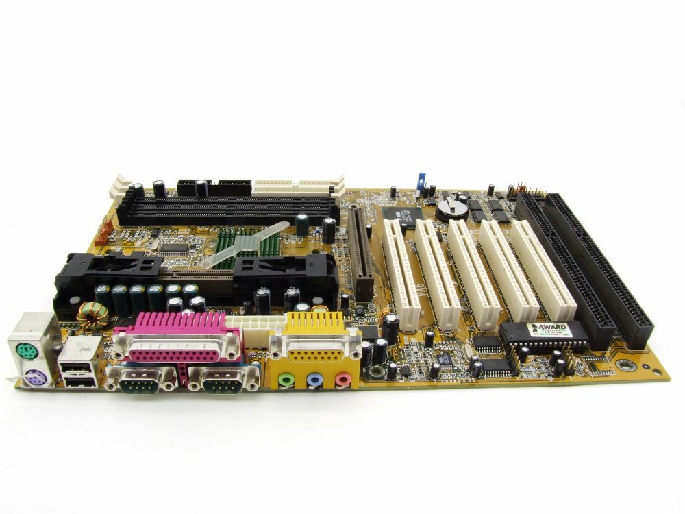 ABIT VA6 ATX Retro Desktop PC Vintage Computer Motherboard Socket Slot 1 USB