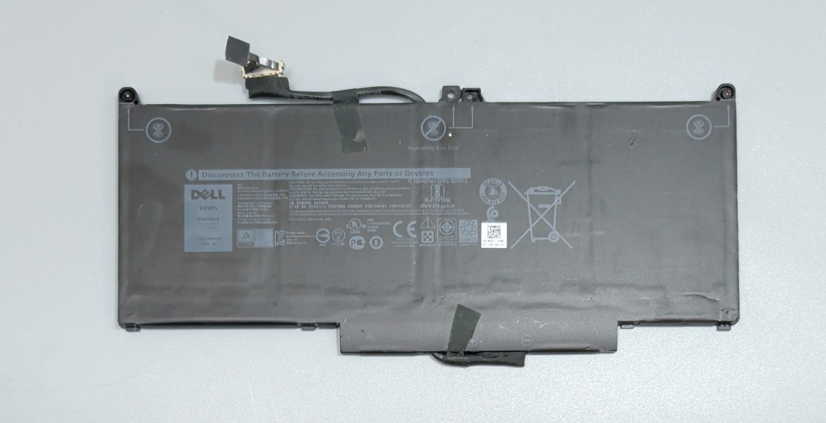 OEM DELL BATTERY MODEL MXV9V- 7.6V -60Wh- 7500mAh/ Ref. 0K4Y2J