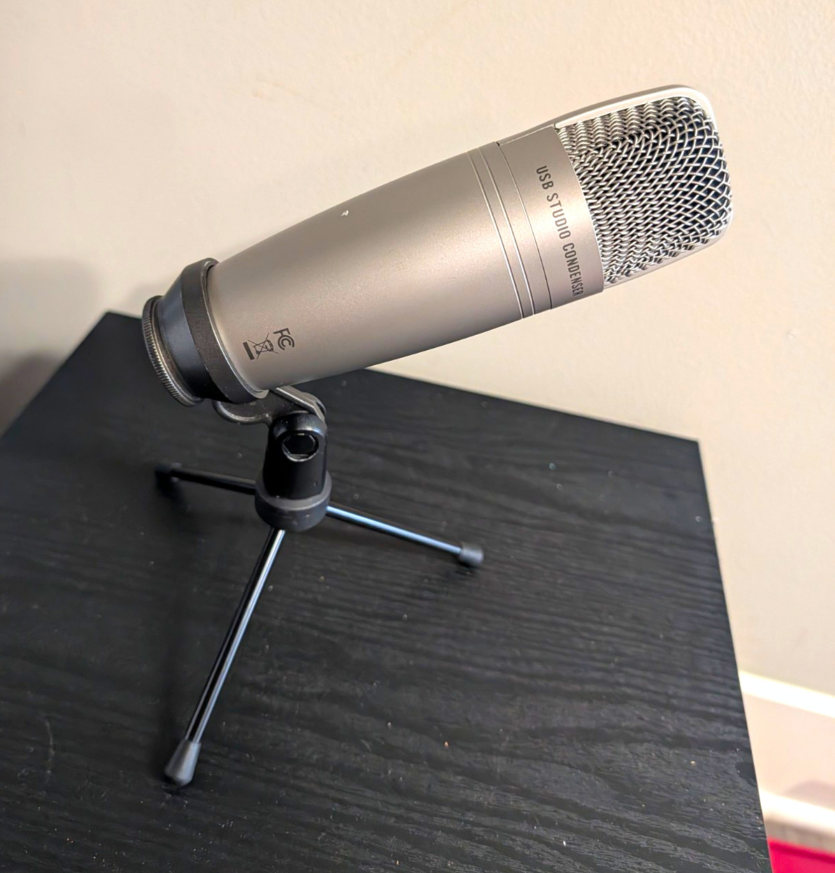 Samson C01U Pro USB Studio Condenser Microphone w/ Tripod Stand Silver/Black