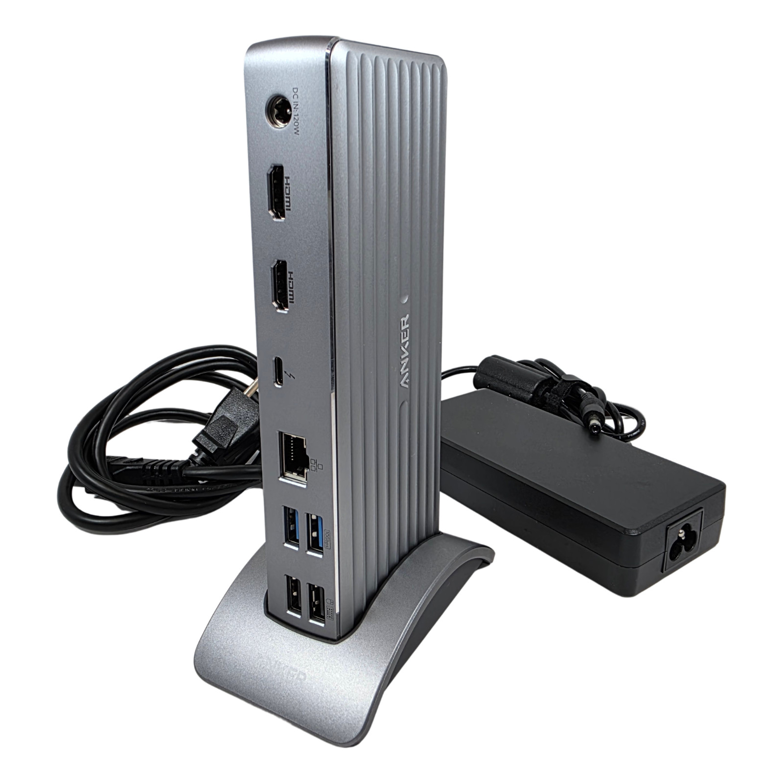 Anker 777 Thunderbolt Docking Station A8397 Apex 12-in-1 Dock w/ Stand Tested