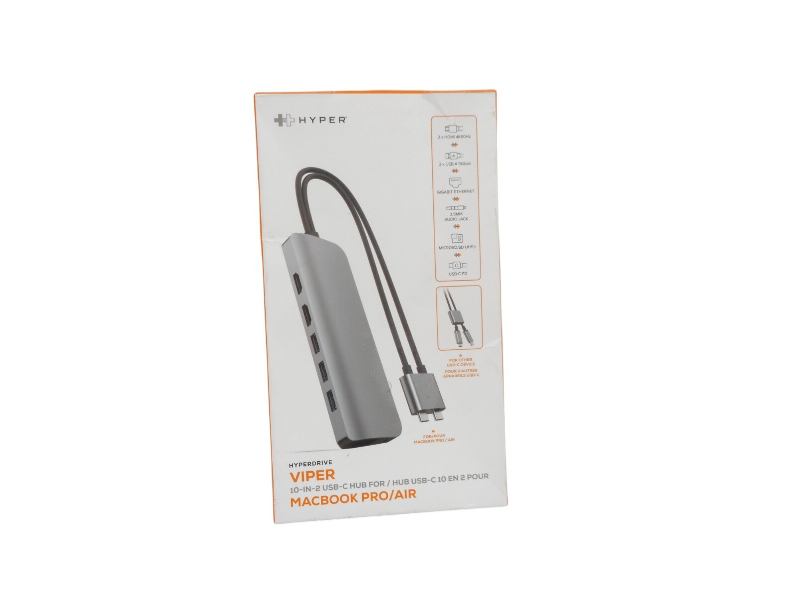 HyperDrive 10-in-2 USB C Dock, Dual Monitor HDMI 4K@60Hz, 60W USBC Power...