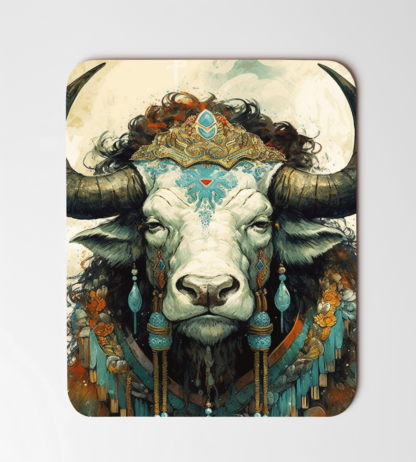 Anthropomorphic Bison In Clothes Mouse Pad 8\