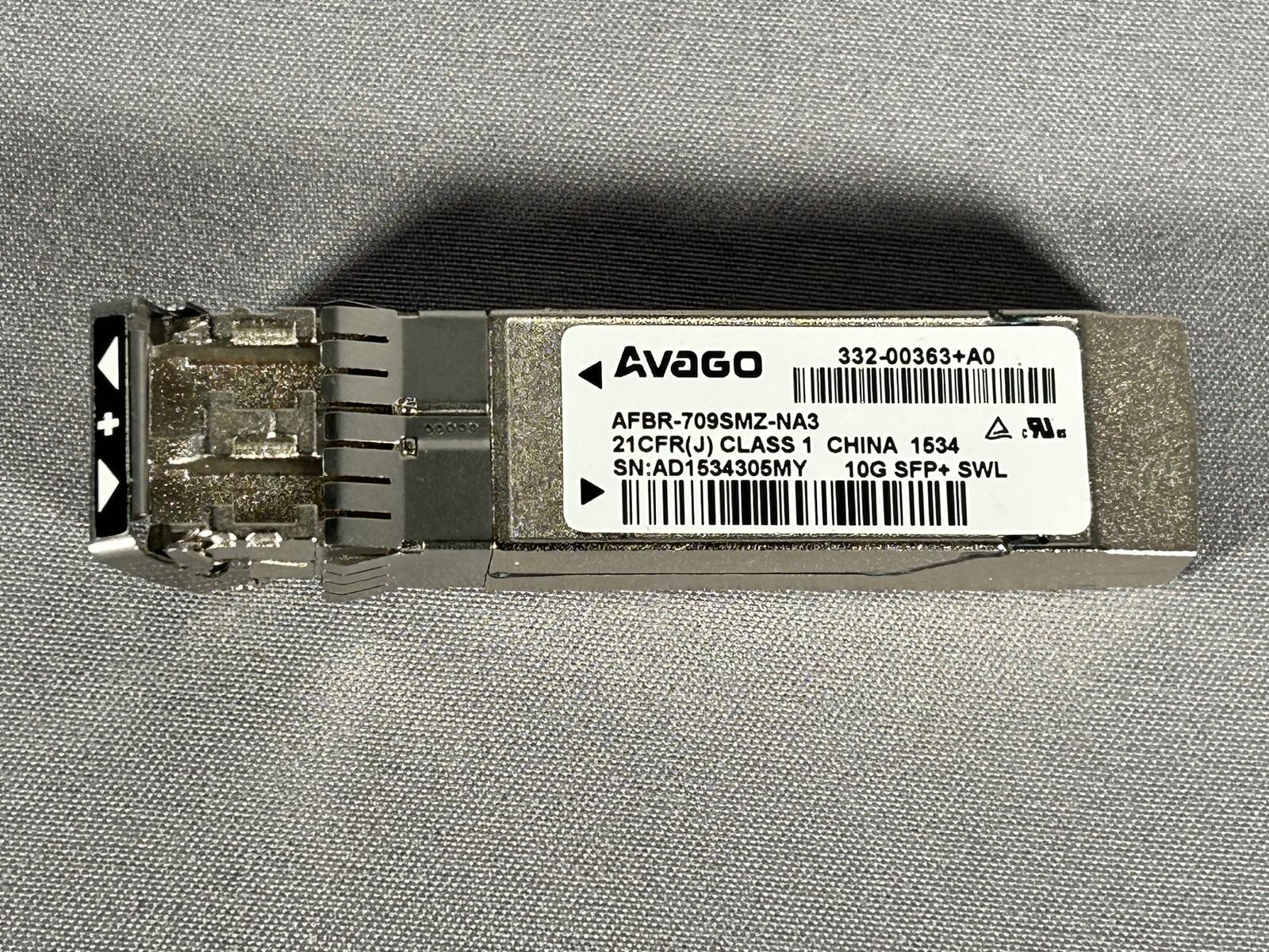 Avago AFBR-709SMZ-NA3 10G SFP+ SR Transceiver LC MMF 850nm  USED – EXCELLENT
