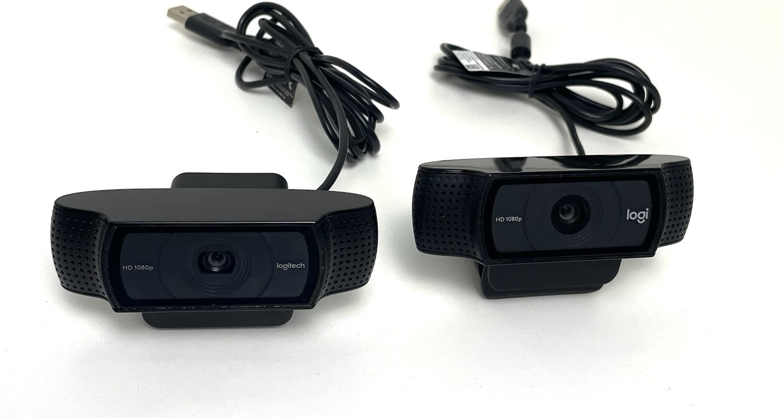 Logitech 1080p USB HD Pro Webcam V-U0028 - Lot Set of 2