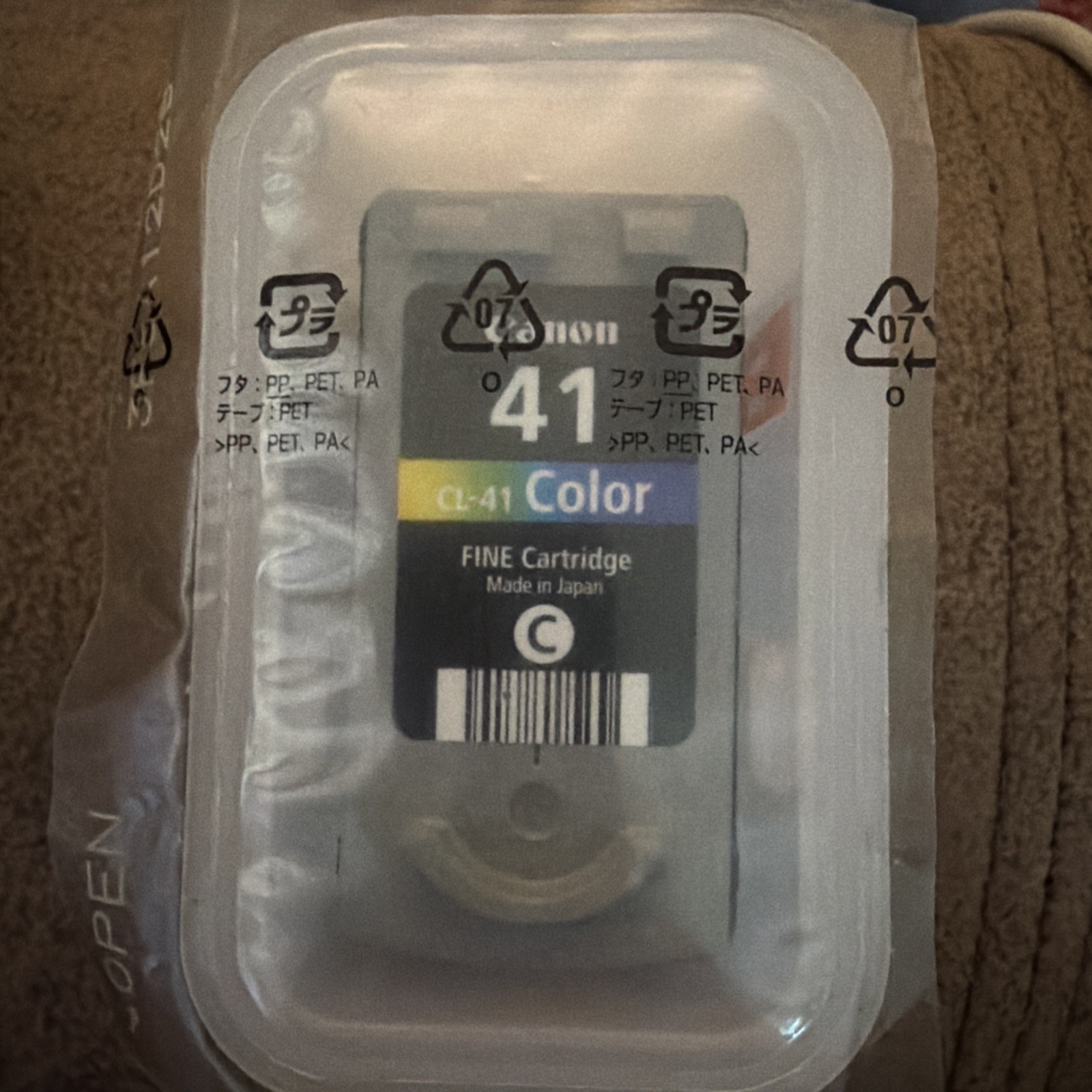 Genuine Canon 41 Ink Cartridge CL-41 Color No Box
