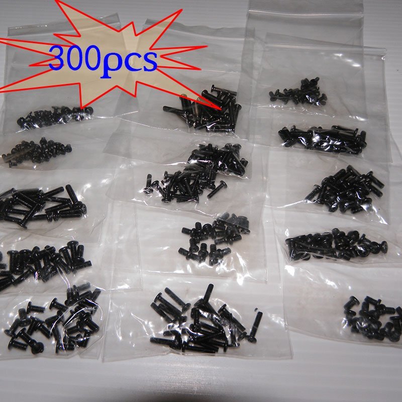 For 300pcs M2/M2.5/M3 Machine Screws Set - Laptop/Hard Disk/Keyboard/Phone/PC