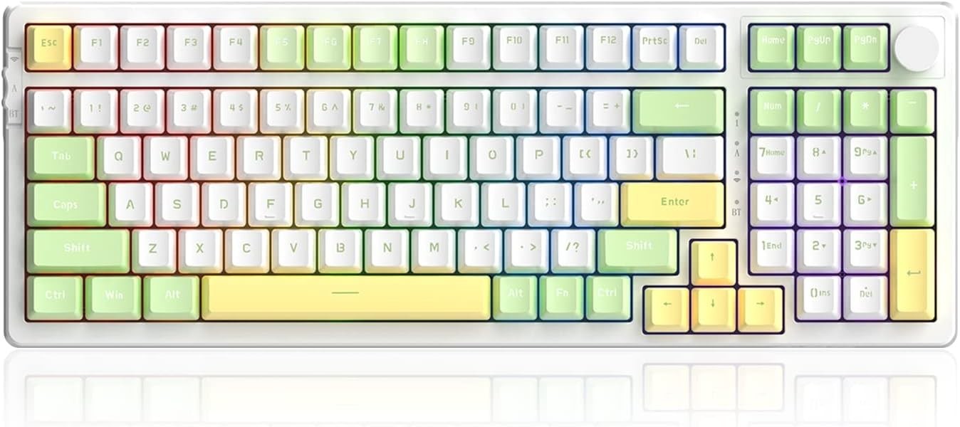 NACODEX AK992 99 Key Hot Swappable RGB Custom Gaming Keyboard | 4000mAh Bluetoot