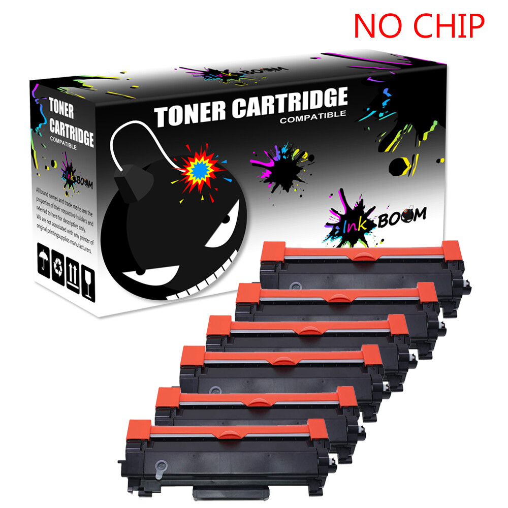 6 Black Toner fits Brother TN760 DCP-L2550DW MFC-L2750DW HL-L2395DW