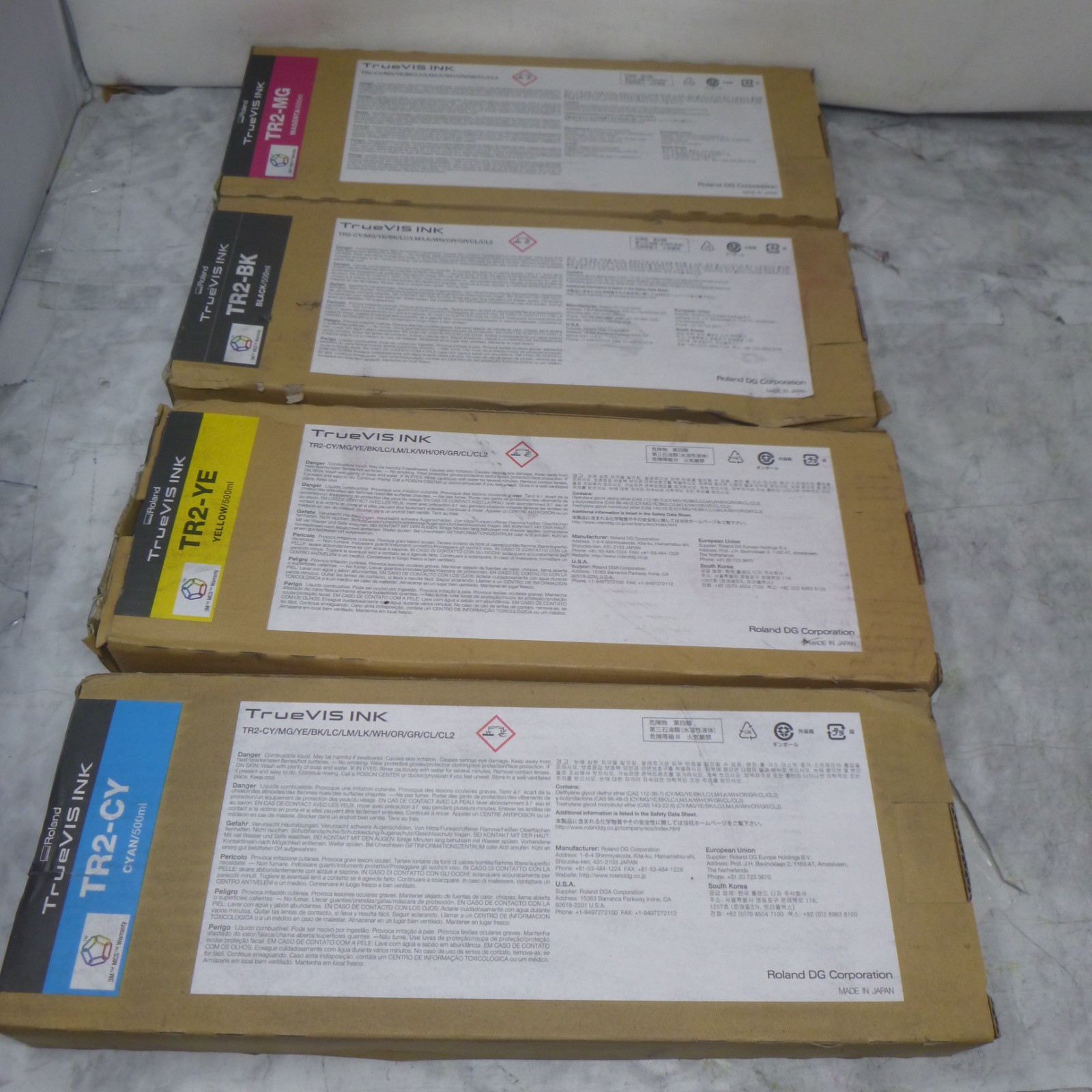 TRUEVISTR2 INK Compatible Ink Cartridge for Roland  TR2-MG TR2-CY TR2-YE TR2-BK