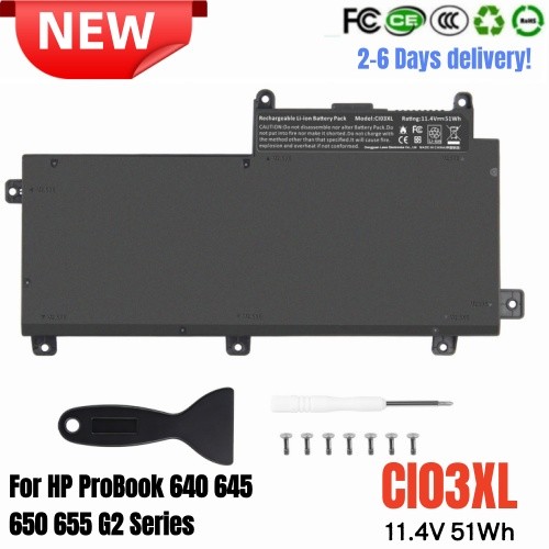 ✅LOT CI03 CI03XL Battery For HP ProBook 640 645 650 655 G2 Series HSTNN-UB6Q