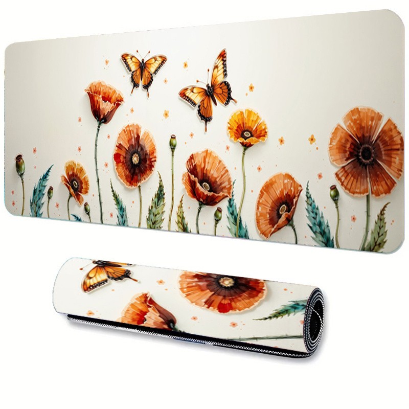 1 Durable Large-sized Esports Gaming Mouse Pad with Printed Design, Suitable f