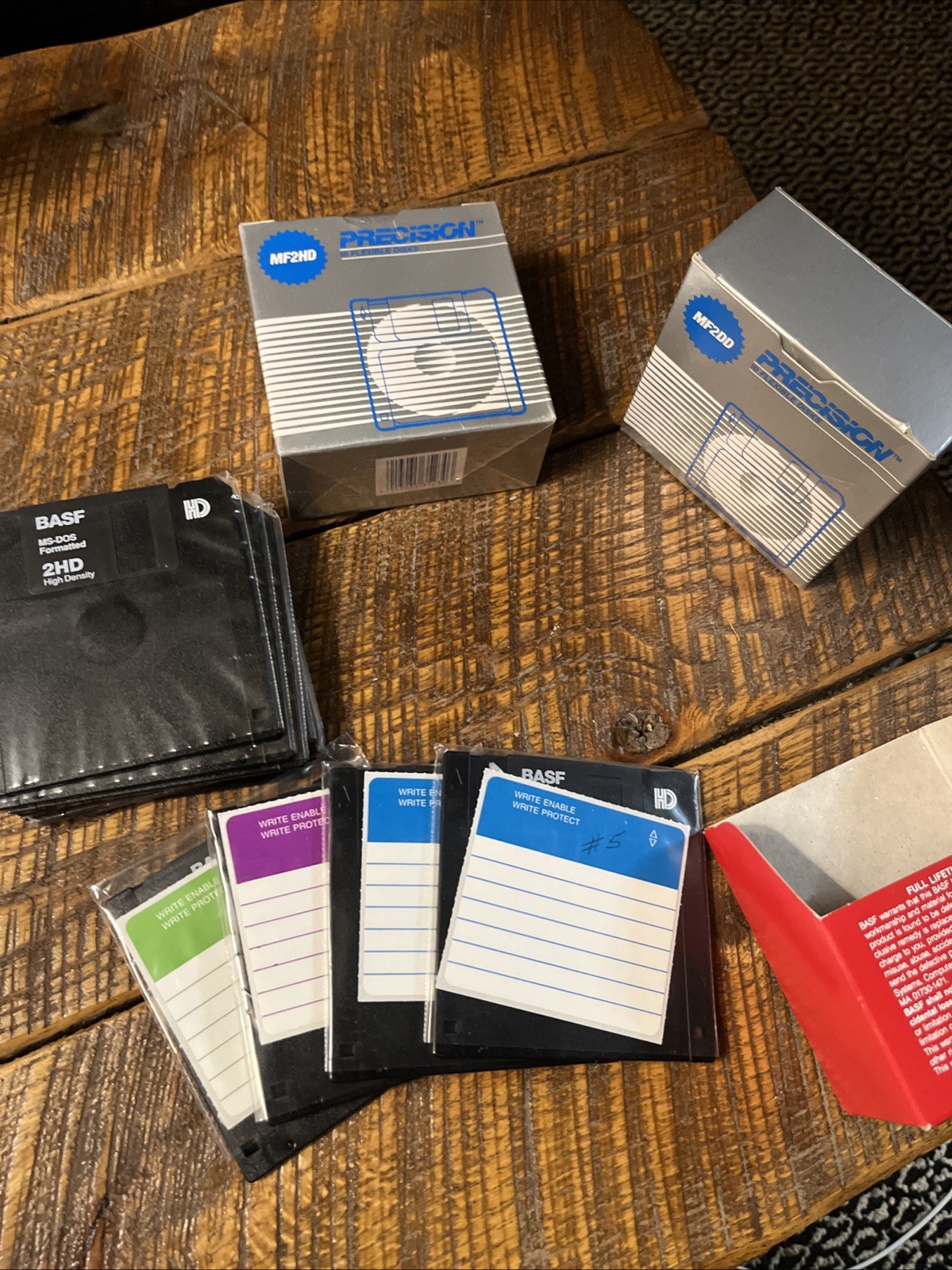 Precision MF2HD MF2DD BASF 2HD  lot Of 30 . Sealed And Open Floppy discs
