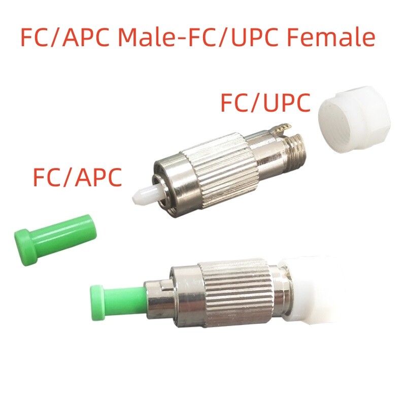2Pcs FC APC Male to FC UPC Female SM Fiber Optical Adapter Fiber Optic Converter