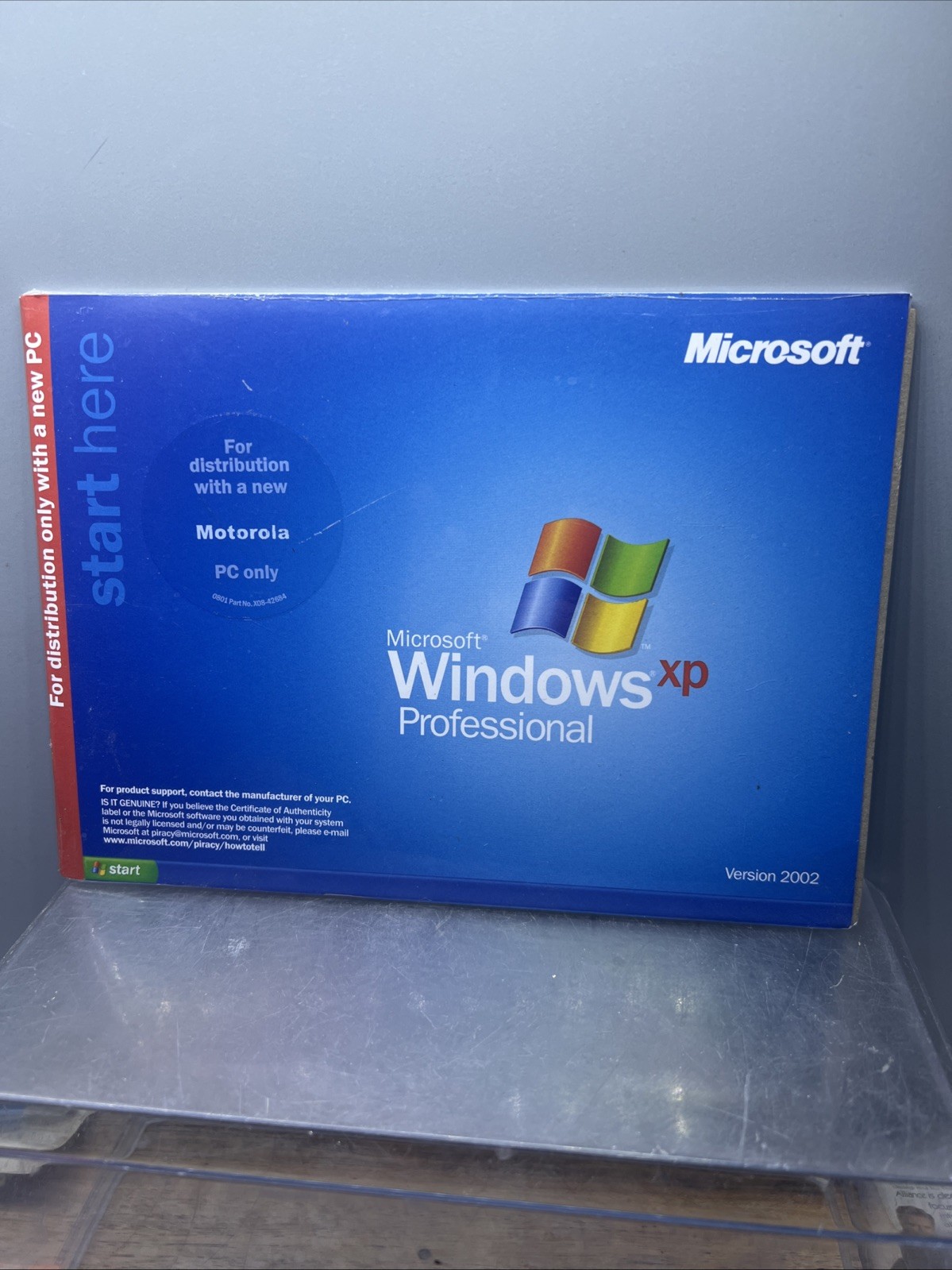 Microsoft Windows XP Professional Version 2002 OEM X08-48124 NEW SEALED
