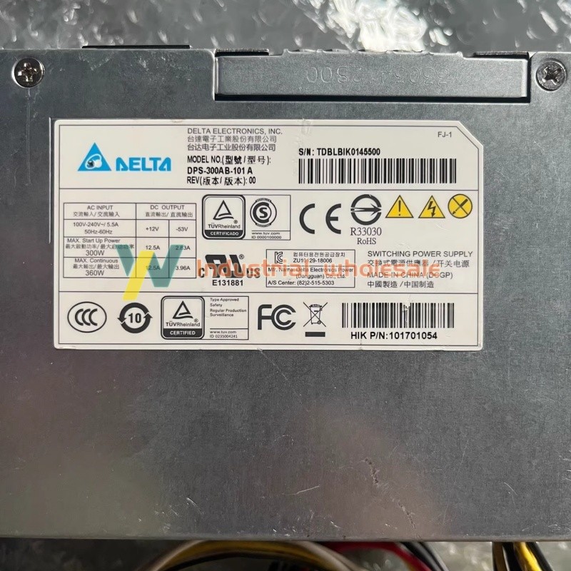 1PCS Delta DPS-300AB-101A 300W Server Power Supply