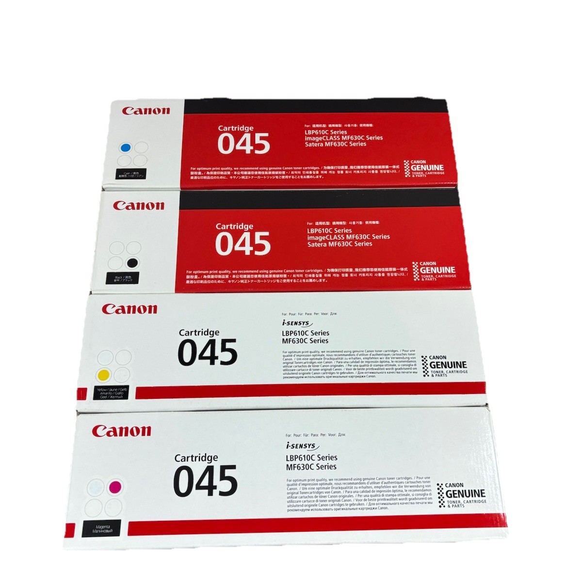 Canon 045 Toner 4 Pack CMYK Genuine OEM Sealed New Fast Ship