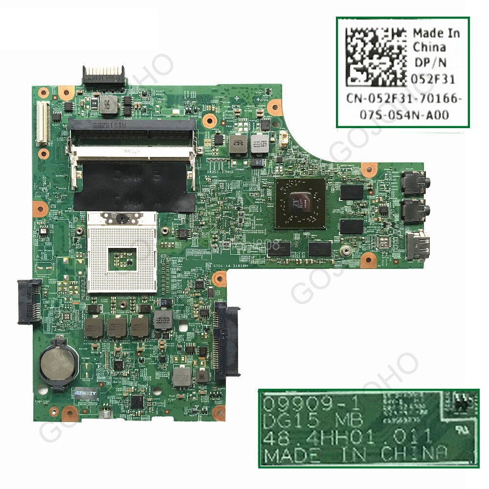 CN-052F3 Motherboard1 For DELL inspiron N5010 laptop 48.4HH01.011 CN-0VX53T