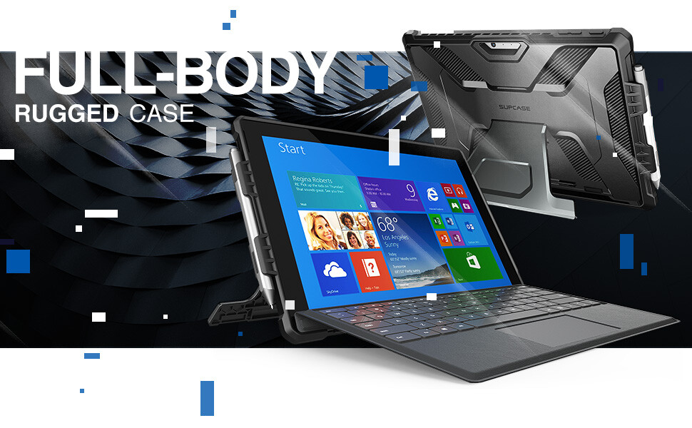 SUPCASE For Microsoft Surface Pro 7 Kickstand Case Dual-Layer Defense Full Cover