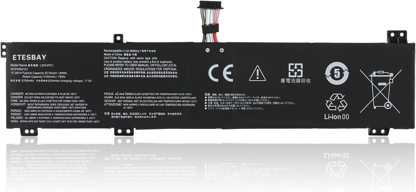 L20C4PC1 L20D4PC1 L20M4PC1 Laptop Battery Replacement for Lenovo Legion 5 Pro