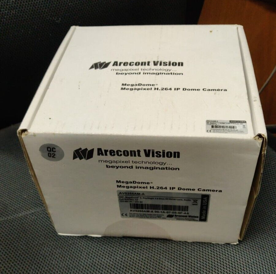 Arecont Vision AV5255AM-A 5MP MegaDome 2 H.264 Day/Night 3.6-9mm IP Camera - NEW