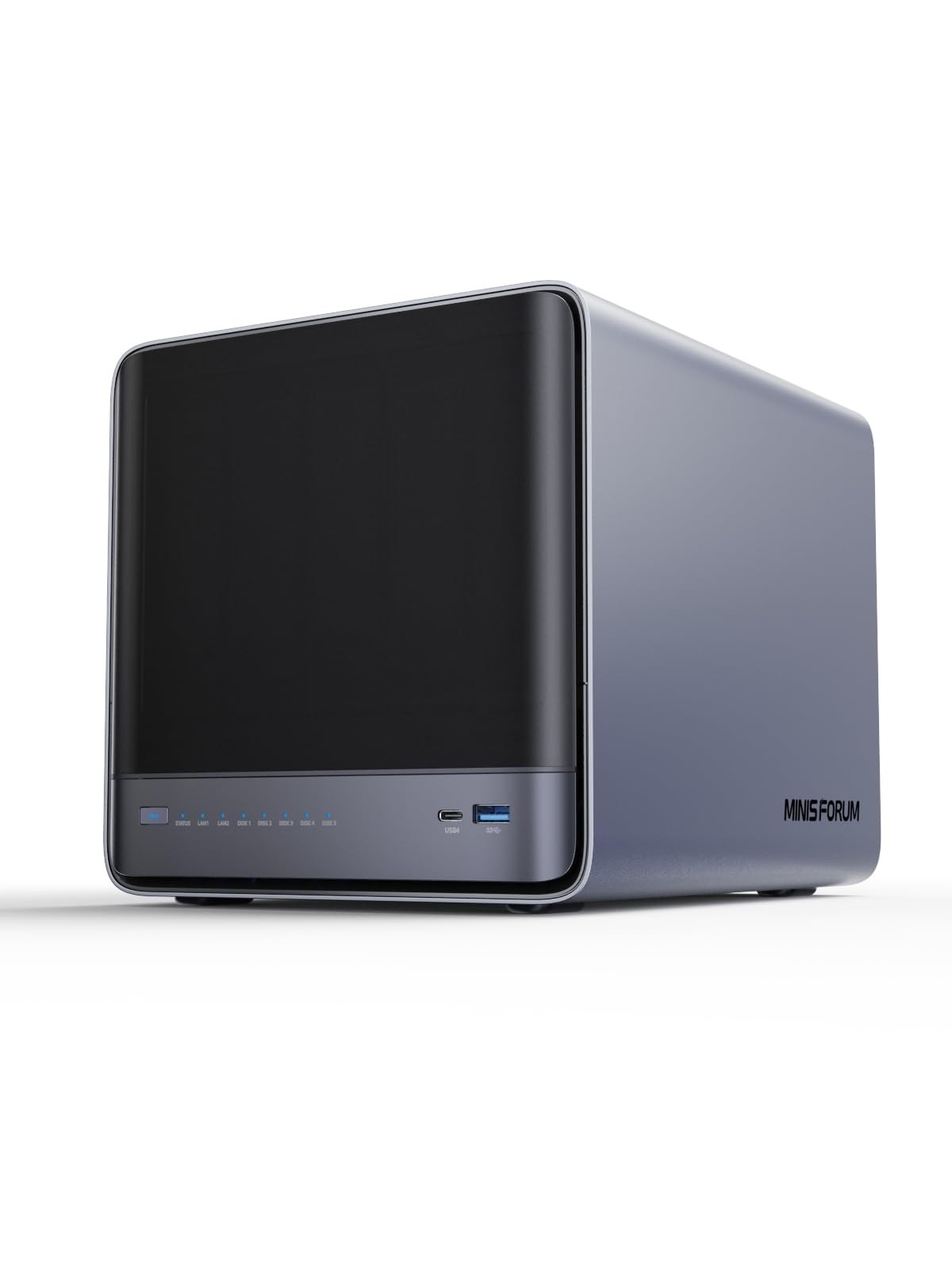 MINISFORUM N5 Air 5-Bay Desktop NAS, AMD Ryzen 7 N5A(0+64G), Black