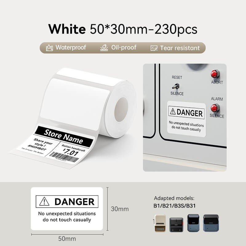 NIIMBOT B1/B1pro/B21 Thermal Self-adhesive Printer Labels Stickers 1 Rolls