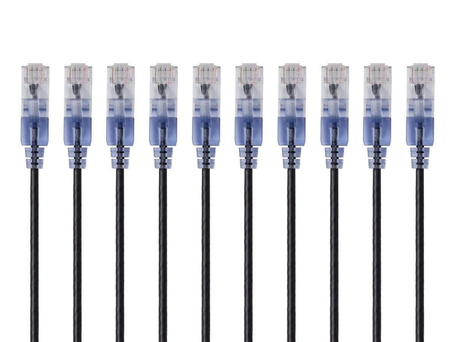 Monoprice - 133257 SlimRun Cat6A Ethernet Patch Cable - Snagless RJ45 UTP Pur...