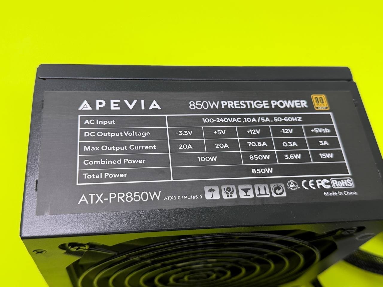 Apevia 850W Prestige Power 80 Plus Gold 850W ATX-PR850W Non Modular Power  42