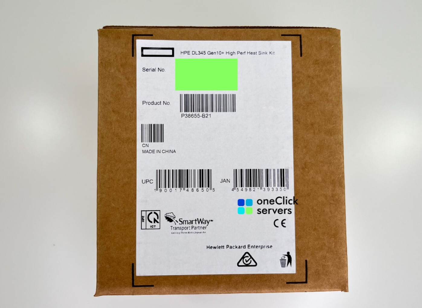 HPE ProLiant DL345 DL385 Gen10 Plus High Performance Heat Sink Kit P38655-B21