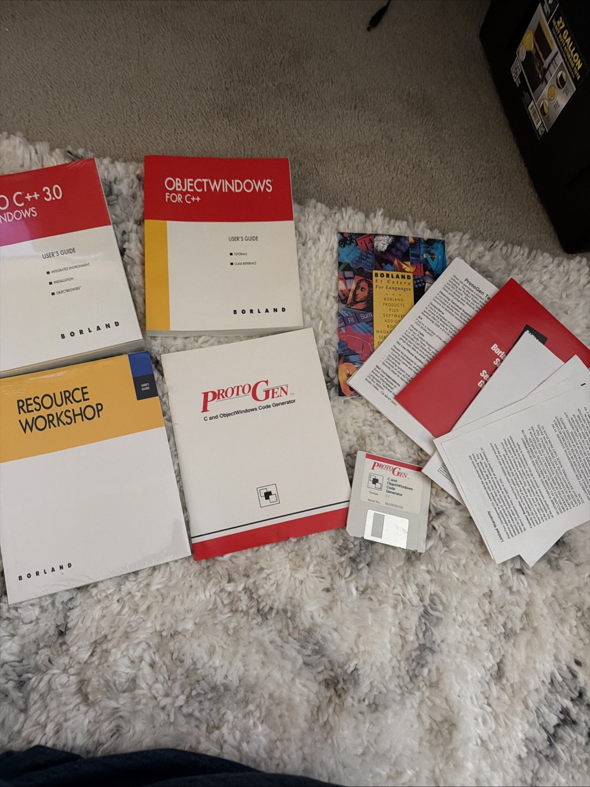 Lot Of 5 Borland Turbo Vision C++ Pascal Program User’s Guides Version 3.0