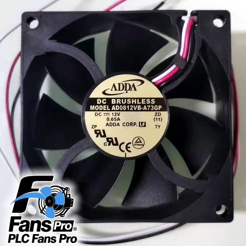 1PCS Brand New ADDA Fan AD0812VB-A73GP DC12V 0.65A 8CM 3 Pin cooling fan
