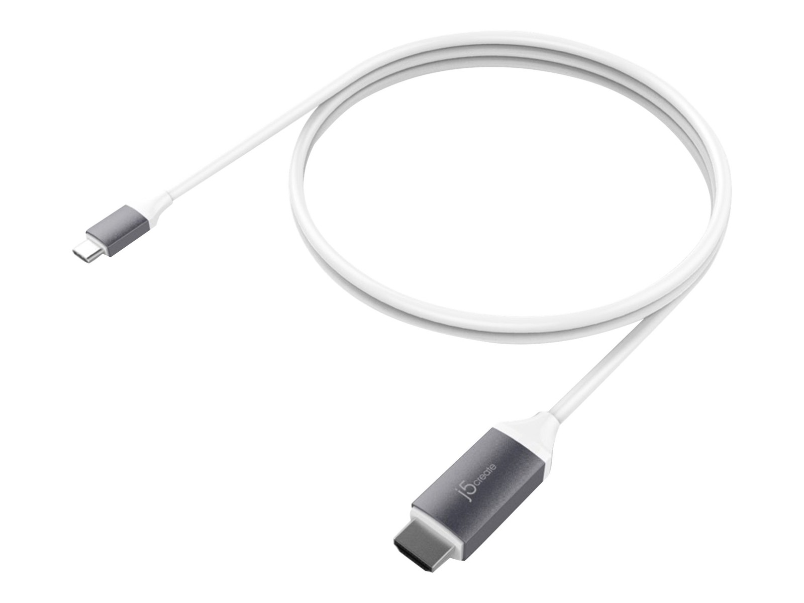 J5 Create JCC153G USB Type C-to-HDMI Cable 6' Gray