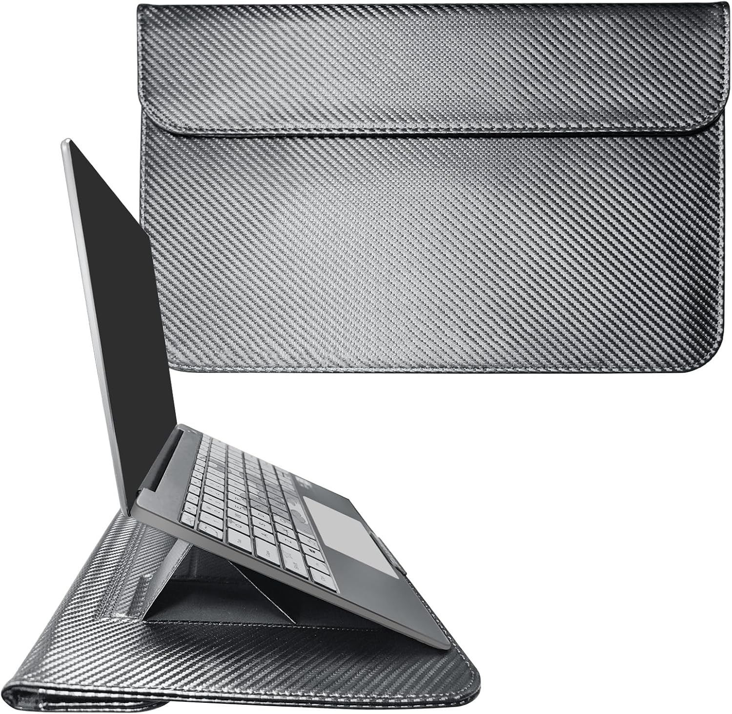 Faraday Bag for Laptops & Tablets, 16 Inch Laptop Sleeve Case with Stand, Grey