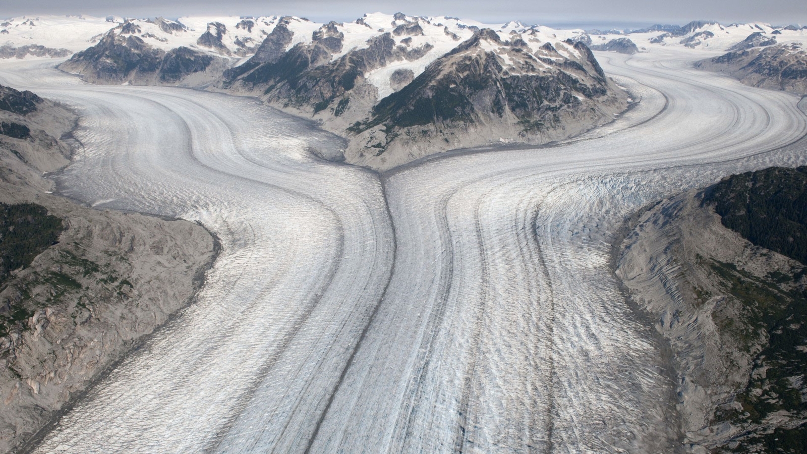 Landscape nature glacier mountains ice cold Custom Gaming Mat Desk