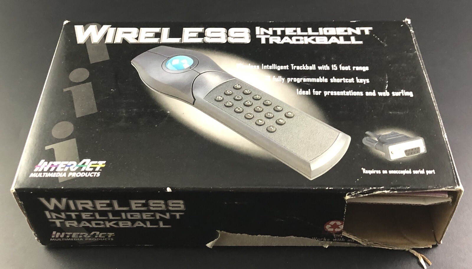 Intelligent Trackball by InterAct™ SV-2010 Programmable Web Remote Untested Vd1