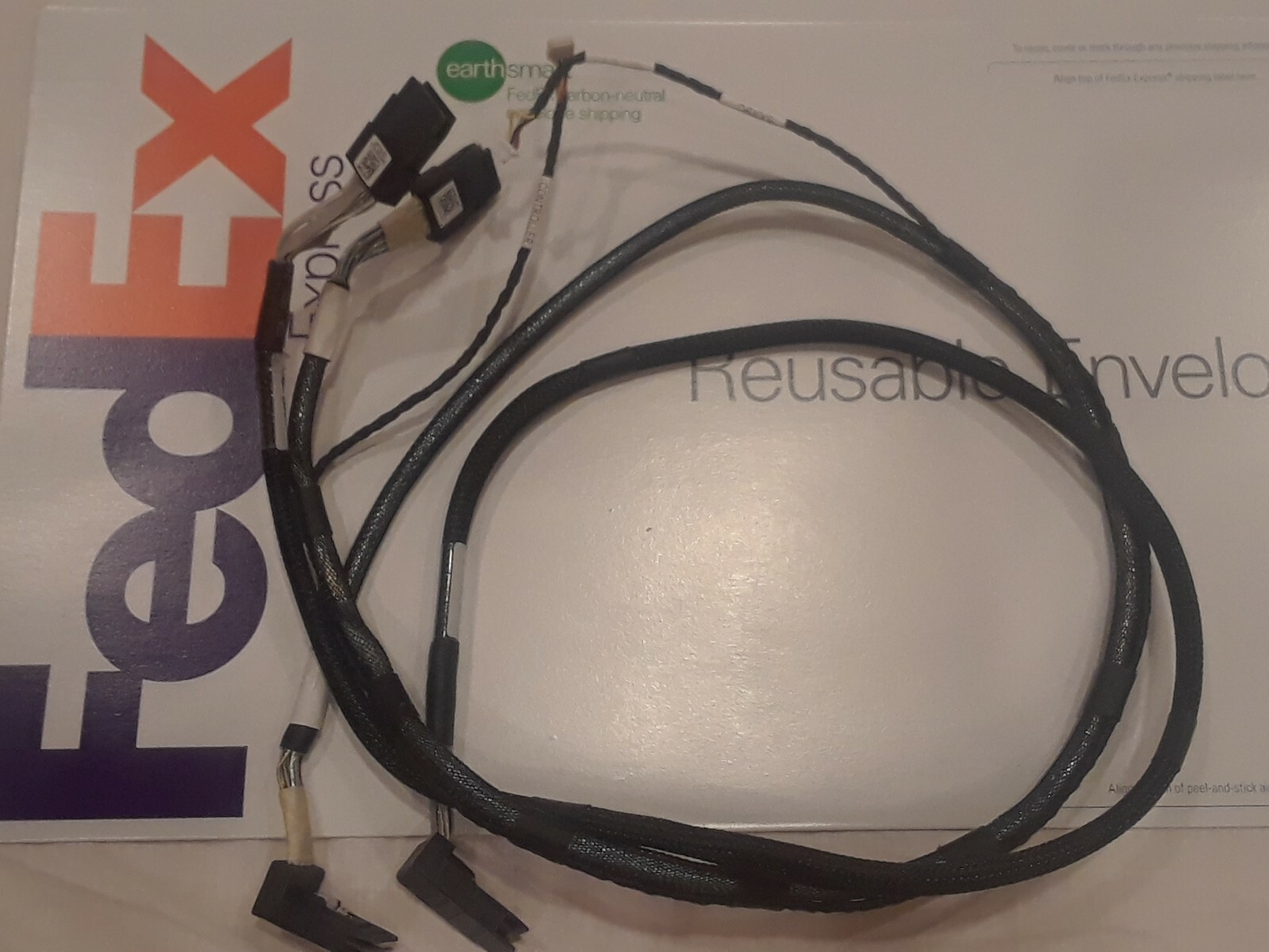 Dell PowerEdge R910 Server Internal SAS 16 Drive Backplane A B Cables Y100N 