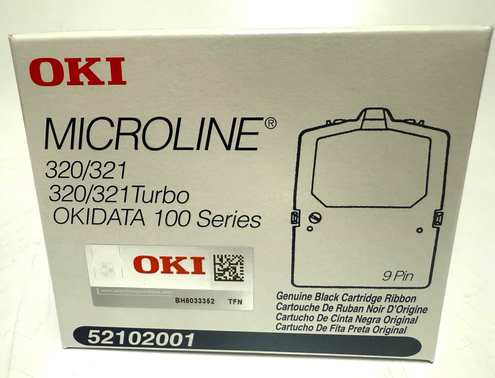 OKI MICROLINE 320/321 TURBO, OKIDATA 100 SERIES, 52102001, BRAND NEW
