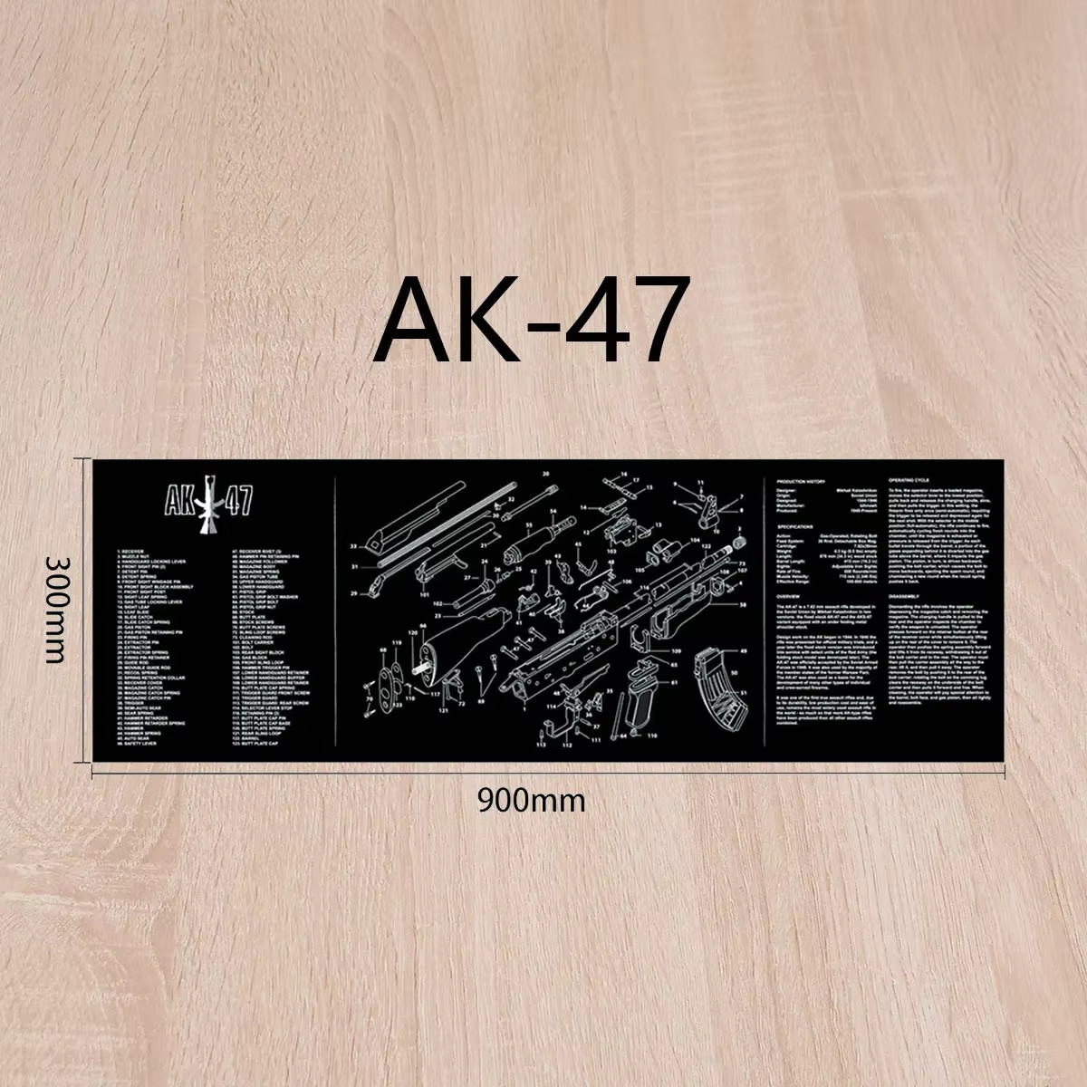 Extended Large For AK-47 Gun Cleaning Gaming Mouse Pad Computer Keyboard Mat XL