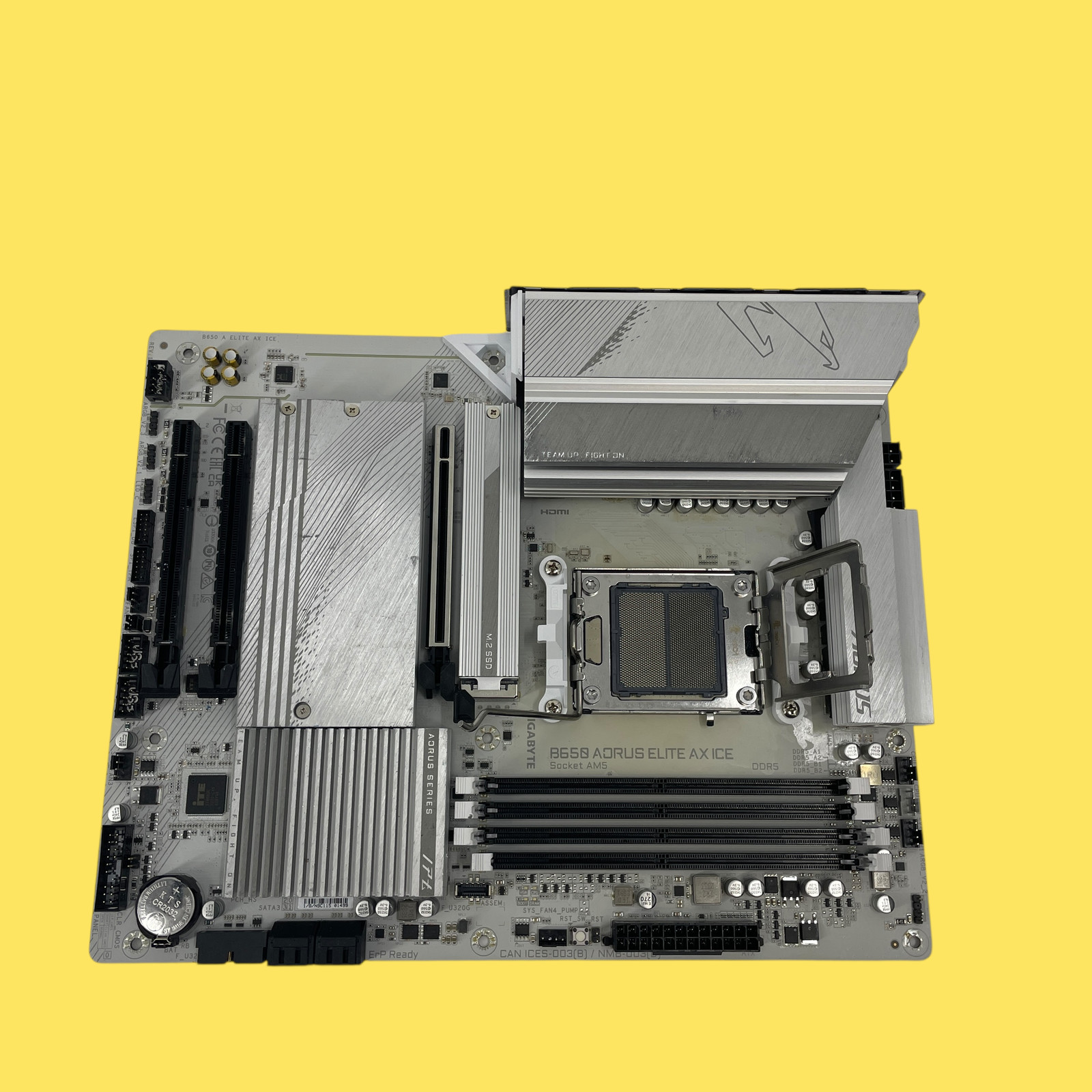 AS/IS Gigabyte B650M AORUS Elite AX Ice Motherboard #FP6577 (AR)