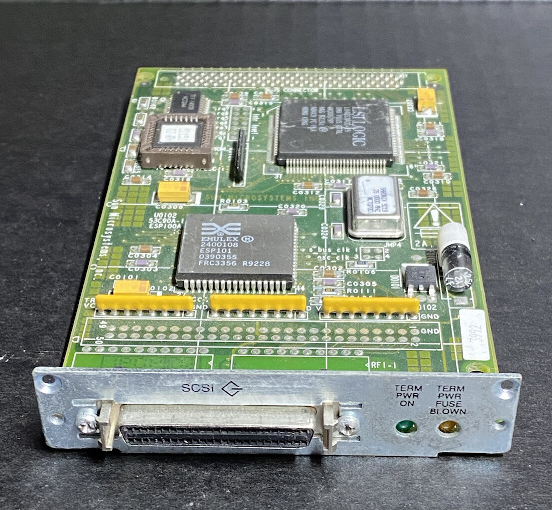 Sun 501-1850 SBus SCSI Host Adapter (SSHA) HD50-PIN SCSI X1055A, Tested