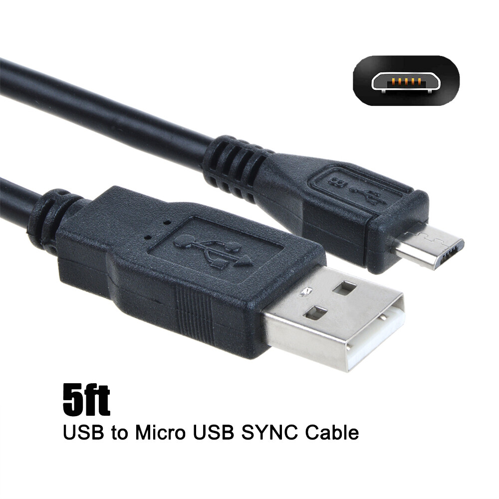 5ft USB Charging Cord Cable Lead for BOSE SOUNDSPORT PULSE WIRELESS HEADPHONES