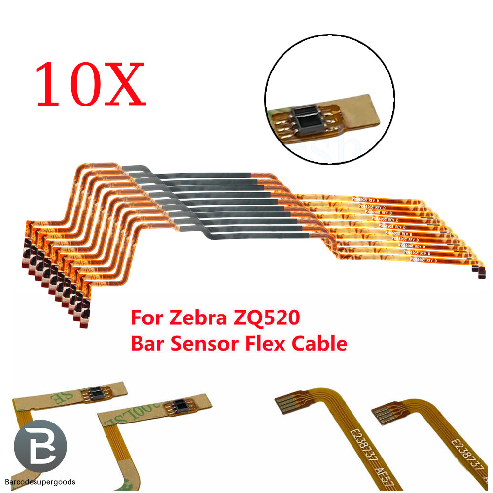 10-Packs Bar Sensor Flex Cable (P1066908) Replacement for Zebra ZQ520