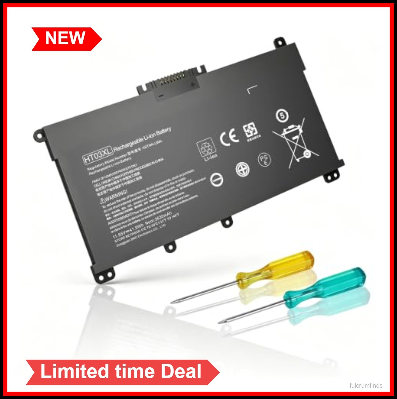 Laptop Battery 11.55V 41.9Wh 3630mAh Li-ion 3 Cell for HP Pavilion 14 15 17